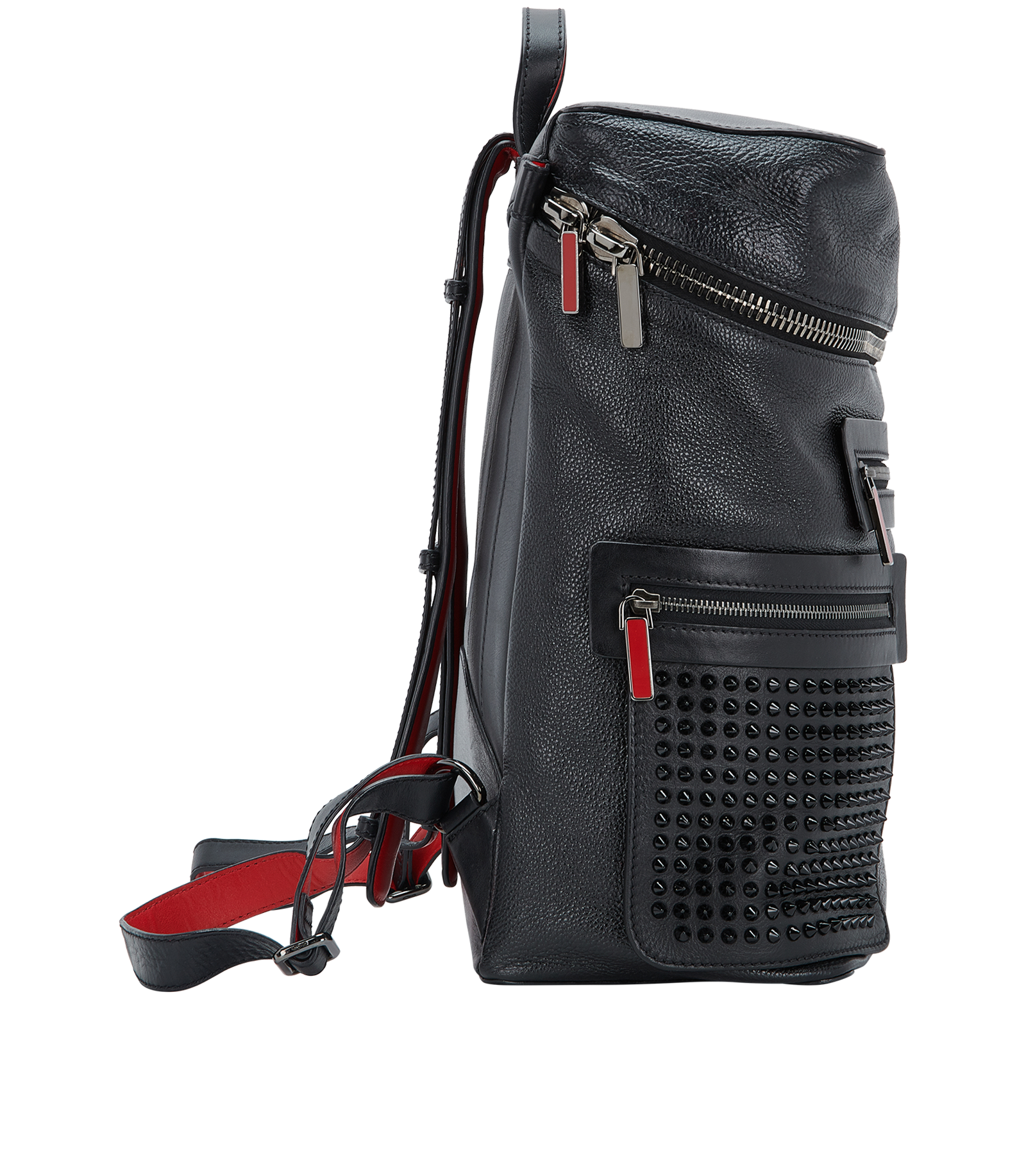 Apoloubi Backpack, &pound;450, Handbags, Black, Leather, Side view